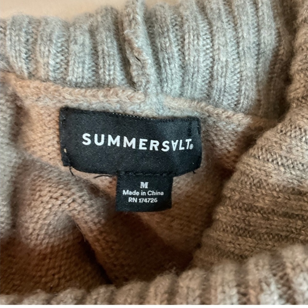 Summer salt Cashmere & Wool Blend Turtleneck Sweater Size M - Picture 4 of 5
